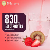 KEY NUTRIENTS Electrolytes Powder No Sugar - Juicy Strawberry Kiwi Electrolyte Powder - Hydration Powder - No Calories, Gluten Free Keto Electrolytes Powder Packets (20, 40 or 90 Servings)