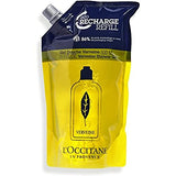 L’OCCITANE Invigorating and Refreshing Verbena Shower Gel Refill: Cleanse, Infused With Organic Verbena Extract, Lemon Scented Body Wash 16.9 0z.