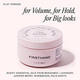 Firsthand Supply Clay Pomade - Clean & Non-toxic Hair Care Ingredients - Long Lasting & Easy to Restyle - 3oz (88ml)