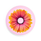 Invisalign Aligner and Retainer Case, Pink Retainer Holder with Orange Daisy