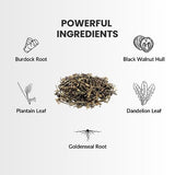 Doctor Morse's™ Heal All Tea | Herbal Formula | 7oz Loose Blend (86 Servings) Caffeine Free | Naturopath Formulated | Full-Body Detox | 100% Organic | Burdock Root, Plantain Leaf, Black Walnut Hull
