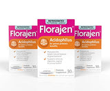 Florajen Acidophilus Probiotics, Gut Health, Vaginal Health, and Immune Support Supplement, Constipation and Bloating Relief for Adults, 90 Capsules (Refrigerated)