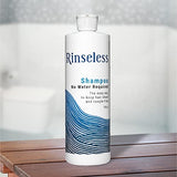 RINSELESS Waterless Shampoo | Refreshing Rinse Free Shampoo Hair Cleanser with Soothing Aloe Scent | For Elderly, Hospital, Surgery, Bedridden Patients & Camping. 16 Oz (Pack of 2)