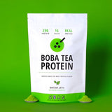 Boba Tea Protein Matcha Latte | 25g Grass-Fed Whey Protein Isolate Powder | Gluten-Free & Soy-Free Bubble Tea Protein Drink | Real Ingredients & Lactose-Free Protein Drink | 25 Servings