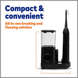 Waterpik Sonic-Fusion 2.0 Professional Flossing Toothbrush, Electric Toothbrush and Water Flosser Combo In One, Black