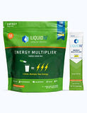 Liquid I.V. Hydration + Energy Multiplier - Mango Tamarind - Hydration Powder Packets | Electrolyte Drink Mix | Easy Open Single-Serving Stick | Non-GMO | 168 Sticks