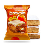 Prime Bites Protein Brownie from Alpha Prime Supplements, 16-19g Protein, 5g Collagen, Delicious Guilt-Free Snack,12 bars per box (Glazed Pumpkin Spice)