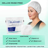 CLEANSE Deluxe Rinse Free Shampoo and Conditioning Cap – 5 Pack – Waterless Shampoo and Conditioning Shower Cap - Use Anytime, Anywhere – 3 Minutes - No Water Wash