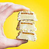 FITCRUNCH Snack Size Protein Bars, Designed by Robert Irvine, 6-Layer Baked Bar, 3g of Sugar & Soft Cake Core (9 Bars, Lemon Cake)