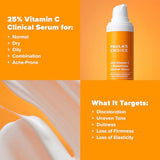 Paula’s Choice 25% Vitamin C Serum with Glutathione & Antioxidants, Improves Discoloration, Uneven Tone & Firms, Fragrance-Free & Paraben-Free, 1 Fl Oz