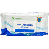 Hocleans 75% Alcohol Wipes, 50 count, 24 packs of 50 (1200 Wipes), White