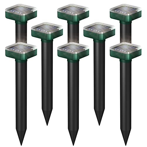 8 Pack Deer Repellent Devices,Deer Repellent,Deer Deterrent Devices for Garden,Deer Repeller for Yard,Deer Fence for Yard,Sonic Deer Repellent Outdoor,Deer Away,Deer and Rabbit Repellent