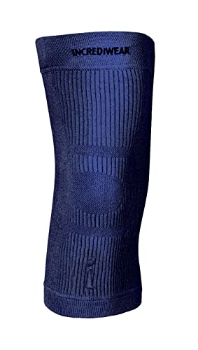 Incrediwear Knee Sleeve – Knee Braces for Knee Pain, Joint Pain Relief, Swelling, Inflammation Relief, and Circulation, Knee Support for Women and Men, Fits 16”-18” Above Kneecap (Navy, X-Large)