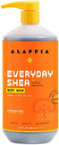 Alaffia Everyday Shea Body Wash, Naturally Helps Moisturize and Cleanse Without Stripping Natural Oils with Fair Trade Shea Butter, Neem, and Coconut Oil, Unscented, 2 Pack - 32 Fl Oz Ea