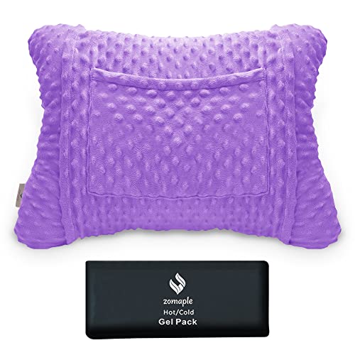 Zomaple Hysterectomy Pillow- Super Comfy Shock Absorbing Hysterectomy Recovery Pillow with 2 Pockets and Gel Pack- Tummy Pillow with Hands Placement Pouch