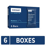 RxBar Protein Bars, Blueberry, Kosher, Gluten Free, 5 Count, 9.15 Ounce (Pack of 6)