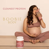 Boobie Body Superfood Protein Shake for Moms, Pregnancy Protein Powder, Lactation Support to Increase Milk Supply, Probiotics, Organic, Diary-Free, Gluten-Free, Vegan - Vanilla Chai (20.5oz, 1 Tub)