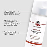 EltaMD UV Lotion Full Body Sunscreen, SPF 30+ Sunscreen Moisturizer, Moisturizes, Hydrates, and Protects Skin, For All Skin Types, Offers Broad Spectrum UVA and UVB Protection, 7.0 oz Pump