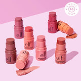 e.l.f. Monochromatic Multi Stick, Luxuriously Creamy & Blendable Color, For Eyes, Lips & Cheeks, Vegan & Cruelty-Free, Bronzed Cherry, 0.155 Oz