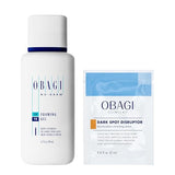 Obagi Nu-Derm Foaming Gel + Dark Spot Disruptor Trial Size – Cleanser Designed to Cleanse Pores & Remove Makeup, Dirt, & Excess Oil, 6.7 oz & Serum that Brightens, Smooths & Soothes Skin, 2 ml