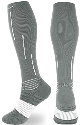 NEENCA Compression Socks, Medical Athletic Calf Socks for Injury Recovery & Pain Relief, Sports Protection—1 Pair, 20-30 mmhg