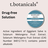 t.botanicals Eggplant Extract Cream for Skin Disorders, 3000 mg Extract, Eggplant Salve, Broad Spectrum Eggplant Extract, Balm for Skin Disorders, Eggplant Cream