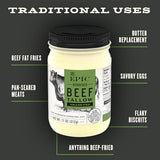 EPIC Rendered Duck Fat, Keto Friendly, Gluten Free, 11 oz Jar