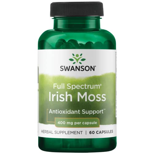 Swanson Full Spectrum Irish Moss 400 Milligrams 60 Capsules