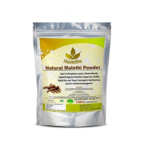 Havintha 100% Natural Pure Mulethi (Licorice) Powder for Skin Whitening - 227 Grams