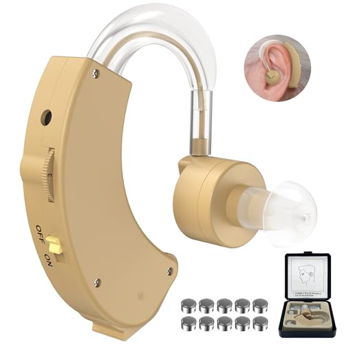 ANCwear Hearing Amplifier Hearing Aids for Seniors Battery Operated, 6 Levels of Volume Hearing Amplifiers for Adults, Comfort Design Easy to Use Ear Amplifier for Hearing Loss