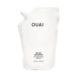 OUAI Detox Shampoo Refill - Clarifying Shampoo for Build Up, Dirt, Oil, Product and Hard Water - Apple Cider Vinegar & Keratin for Clean, Refreshed Hair - Sulfate-Free Hair Care (32 oz)