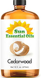 Sun Essential Oils 16oz - Cedarwood Essential Oil - 16 Fluid Ounces