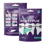 Platypus Orthodontic Flossers for Braces- Unique Structure Fits Under Arch Wire, Floss Entire Mouth in Two Minutes, Increases Flossing Compliance, Will Not Damage Braces - 30 Count Bag (Pack of 6)