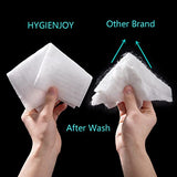 HYGIENJOY-Rinse Free Bathing Sponge (75 Counts) no Rinse Body Wipes for Adults Bathing-Extra Thick,No Residue Shower Wipes,for The Elderly,Injured,Bedridden,Campers,Hikers,Sponges Bath Wipes(3 Packs)
