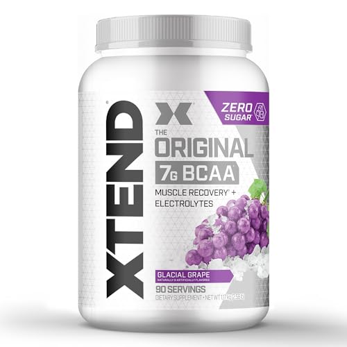 XTEND Original BCAA Powder 7g BCAA and 2.5g L-Glutamine, Sugar Free Post Workout Muscle Recovery Drink with Amino Acids for Men & Women, 90 Servings