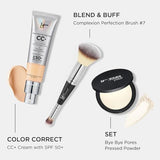 IT Cosmetics Your Skin But Better CC+ Cream, Light Medium (C) - Color Correcting Cream, Full-Coverage Foundation, Hydrating Serum & SPF 50+ Sunscreen - Natural Finish - 1.08 fl oz