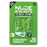 NUDE Breath Mints for Bad Breath - Mad Melon | Keto Friendly, Gluten Free, Zero Sugar, Carbs, Calories, Breath Freshener For People | Instant Fresh, Cleanse Gut | MELON | 5 Pack | 150 Capsules