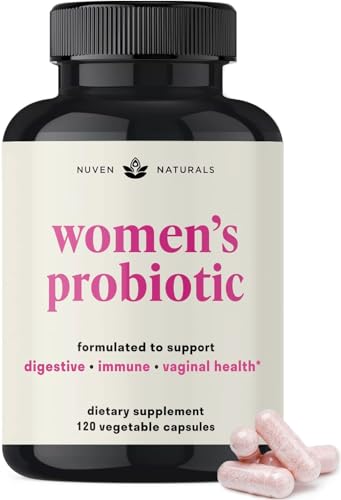 Womens Probiotic - 60 Day Supply - 12 Probiotic Strains, D Mannose, Cranberry for Digestive Health, Vaginal Health, & Immune Support - Prebiotics and Probiotics for Women