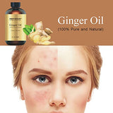 100% Pure Ginger Essential Oil - Premium Ginger Oil for Aromatherapy, Massage, Topical & Household Uses - 1 fl oz (Ginger)