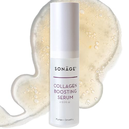 Sonage Plant-Based Collagen Serum for Face - Smooths Fine Lines and Wrinkles, Hydrates and Rejuvenates Skin