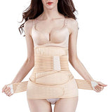 2 in 1 Postpartum Belly Wrap Support Recovery Belt - Belly Band for Postnatal, Pregnancy, Maternity - Girdles for Women Body Shaper - Post Partum Waist Shapewear Belt(Beige,One Size)