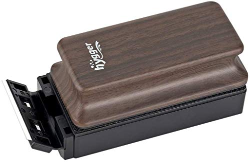 hygger Aquarium Strong Magnetic Cleaner Algae Magnet Cleaning Tool with Scraper Floating Brush for Fish Glass Tank M
