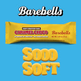 Barebells Soft Protein Bars Caramel Choco - 12 Count, 1.9oz Bars - Protein Snacks with 16g of High Protein - Fluffy Chocolate Protein Bar with 2g of Total Sugars - Soft Protein Snack & Breakfast Bars