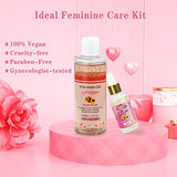 forvirness Feminine Wash & Natural Yoni Oil Set - Cleanse, Remove Odor, pH Balance for Women, Tested Yoni Wash, 1 fl.oz Peach Feminine Oil & 6.7 fl.oz Vaginal Intimate Wash with Cleaning Factor