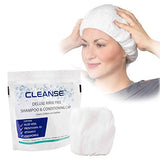 CLEANSE Deluxe Rinse Free Shampoo and Conditioning Cap – 5 Pack – Waterless Shampoo and Conditioning Shower Cap - Use Anytime, Anywhere – 3 Minutes - No Water Wash