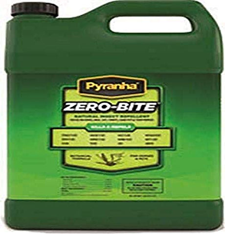 Pyranha 001ZEROG 068263 Zero-Bite Natural Insect Repellent, 1 Gallon; Safe To Use On Horse and Pets; Safe, Non-Toxic Alternative To Traditional Fly Sprays and Wipe; Made with Natural Ingredients, Green