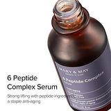 Mary&May 6 Peptide Complex Serum 1.01 fl oz / 30ml | Reduce Fine Lines and Wrinkles, Aging care, Firm skin, Fragrance Free, Korean Skincare, marynmay…
