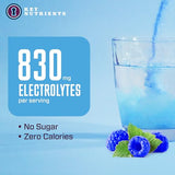 KEY NUTRIENTS Electrolytes Powder No Sugar - Tempting Blue Raspberry Electrolyte Powder - Hydration Powder - No Calories, Gluten Free Keto Electrolytes Powder Packets (20, 40 or 90 Servings)