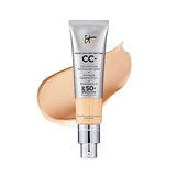 IT Cosmetics Your Skin But Better CC+ Cream, Light Medium (C) - Color Correcting Cream, Full-Coverage Foundation, Hydrating Serum & SPF 50+ Sunscreen - Natural Finish - 1.08 fl oz