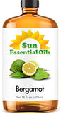 Sun Essential Oils 16oz - Bergamot Essential Oil - 16 Fluid Ounces